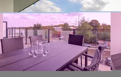 Ein Balkon oder eine Terrasse in der Unterkunft Highend Travemünde - Whg 108