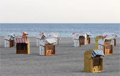 Ein Strand an oder in der Nähe der Ferienwohnung