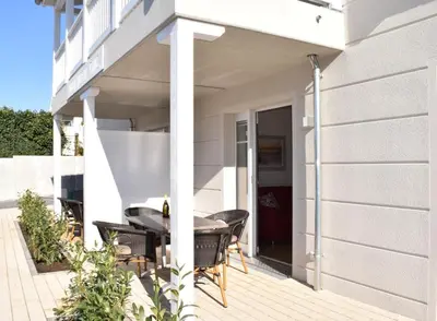 Ein Balkon oder eine Terrasse in der Unterkunft Villa Ocean Time