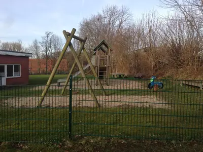 Ein Kinderspielbereich in der Unterkunft Am Bach