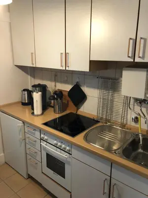 Küche/Küchenzeile in der Unterkunft Ferienwohnung Breitengroß