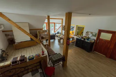 Ein Sitzbereich in der Unterkunft Traumhafte Ferienwohnung