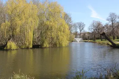 Blick auf einen Fluss in der Nähe der Ferienwohnung