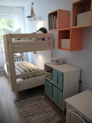 Ein Bett oder Betten in einem Zimmer der Unterkunft Strandperle 6