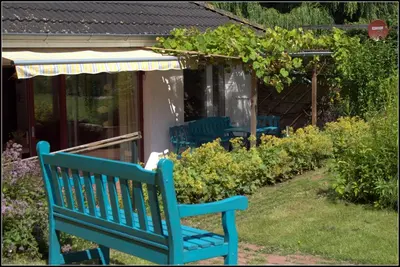 Ein Garten an der Unterkunft Ferienwohnung Fohrmann
