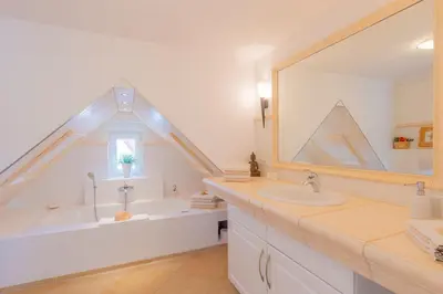 Ein Badezimmer in der Unterkunft Haus Sonne & Meer