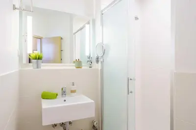Ein Badezimmer in der Unterkunft Das Meer genießen......