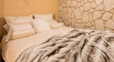 Ein Bett oder Betten in einem Zimmer der Unterkunft Casa Strandperle