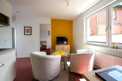 TV/Unterhaltungsangebot in der Unterkunft De Kanalkieker Apartmenthaus Meier