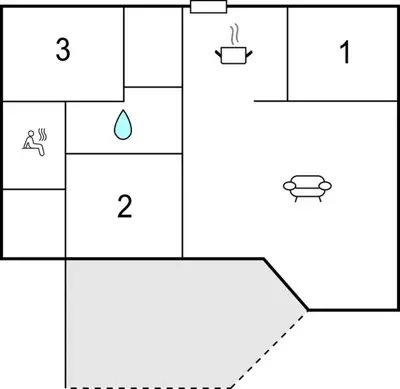 Grundriss der Unterkunft Mars 77