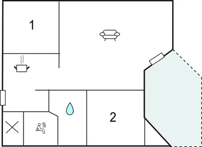 Grundriss der Unterkunft Freibeuterweg 1 - Dorf 6