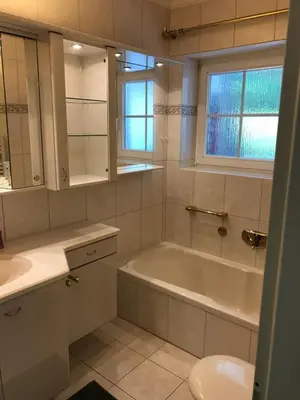 Ein Badezimmer in der Unterkunft Strandbungalow / Ferienhaus Ostsee