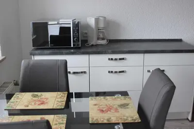 Küche/Küchenzeile in der Unterkunft Residenz Ostseestrand Nr. 11