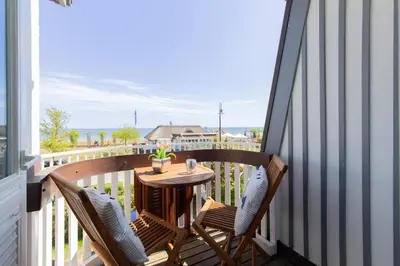 Ein Balkon oder eine Terrasse in der Unterkunft Ferienwohnung Villa Susewind 1
