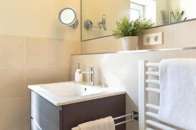 Ein Badezimmer in der Unterkunft Ferienwohnung Frische Brise