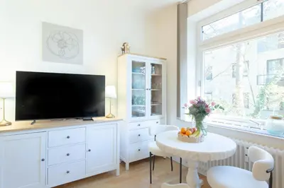 TV/Unterhaltungsangebot in der Unterkunft Ferienwohnung Beach