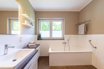 Ein Badezimmer in der Unterkunft Ferienhaus Beach House Scharbeutz