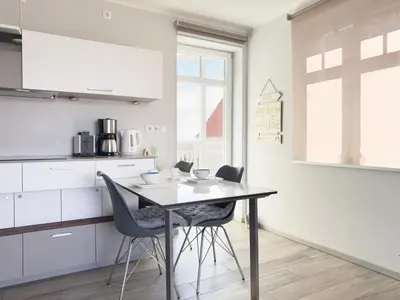Küche/Küchenzeile in der Unterkunft Ferienwohnung Baltic Lounge 53