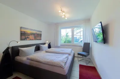 TV/Unterhaltungsangebot in der Unterkunft Ferienwohnung Gorch Fock Park Appartement 19