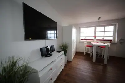 TV/Unterhaltungsangebot in der Unterkunft Ferienwohnung Jolle Haus Duckdalben