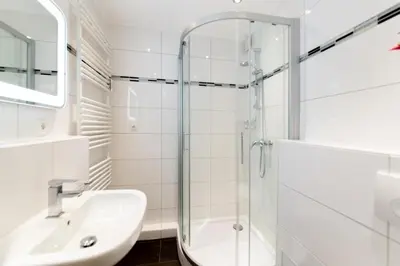 Ein Badezimmer in der Unterkunft Ferienwohnung Muschel 2