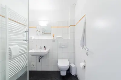 Ein Badezimmer in der Unterkunft Ferienwohnung Morgensonne