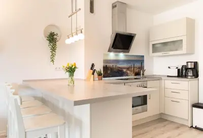 Küche/Küchenzeile in der Unterkunft Ferienwohnung Ostseeperle