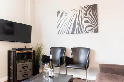 TV/Unterhaltungsangebot in der Unterkunft Ferienwohnung Oskar
