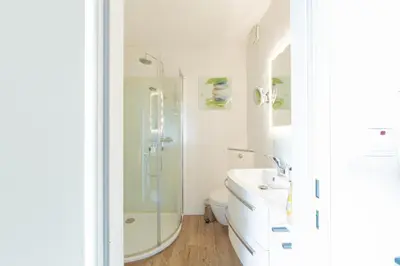 Ein Badezimmer in der Unterkunft Ferienwohnung Mika