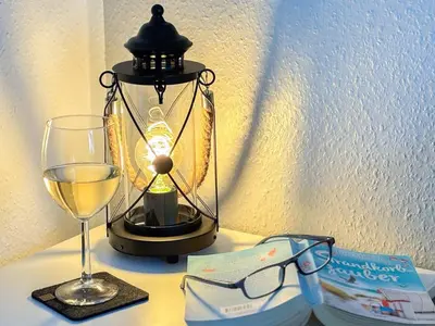 Getränke in der Unterkunft Ferienwohnung Gorch Fock Park Appartement 16