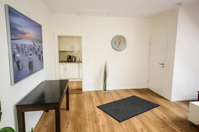Küche/Küchenzeile in der Unterkunft Ferienwohnung Ocean Lodge 3
