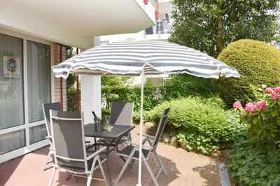 Ein Garten an der Unterkunft Ferienwohnung Witthus