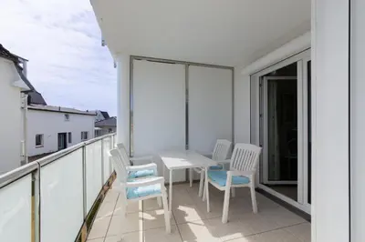 Ein Balkon oder eine Terrasse in der Unterkunft Ferienwohnung Wohlfühloase