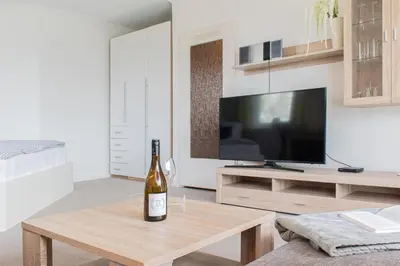 TV/Unterhaltungsangebot in der Unterkunft Ferienwohnung Seeluft