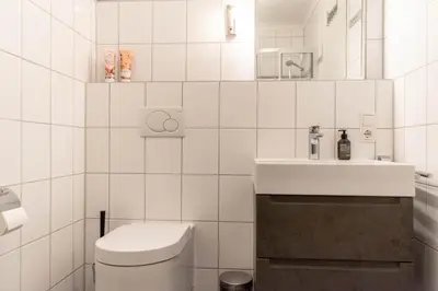 Ein Badezimmer in der Unterkunft Ferienwohnung Seestern