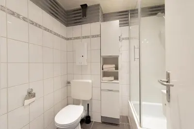 Ein Badezimmer in der Unterkunft Ferienwohnung Seetempel App. 35