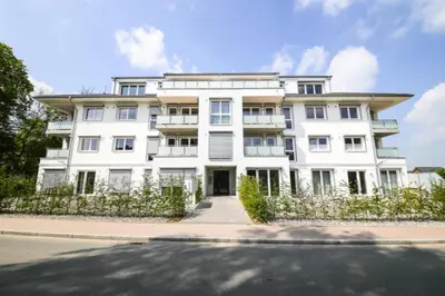 Das Gebäude in dem sich die Ferienwohnung befindet