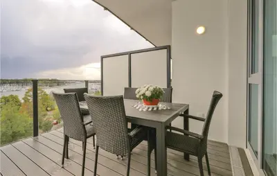 Ein Balkon oder eine Terrasse in der Unterkunft Highend Travemünde - Whg 608