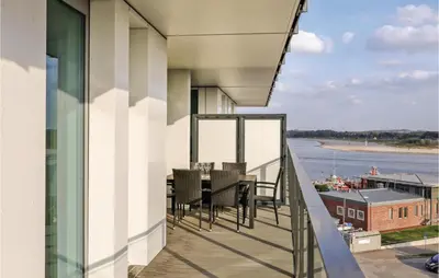 Ein Balkon oder eine Terrasse in der Unterkunft Highend Travemünde - Whg 410