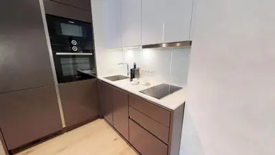 Küche/Küchenzeile in der Unterkunft White Pearl Apartment 2.11