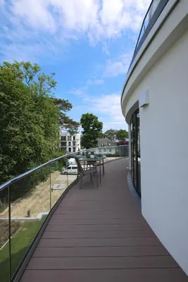 Ein Balkon oder eine Terrasse in der Unterkunft White Pearl Apartment 2.16