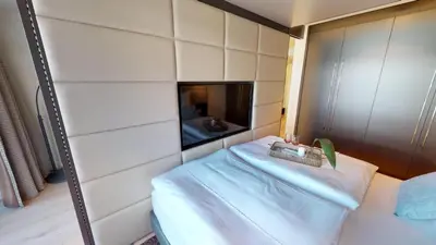 Ein Bett oder Betten in einem Zimmer der Unterkunft White Pearl Apartment 2.15
