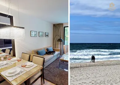Ein allgemeiner Meerblick oder ein Meerblick von der Ferienwohnung aus