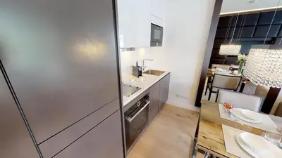 Küche/Küchenzeile in der Unterkunft White Pearl Apartment 3.10
