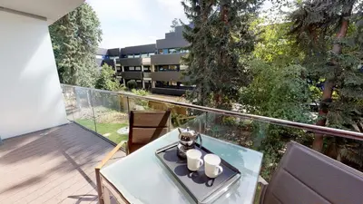 Ein Balkon oder eine Terrasse in der Unterkunft White Pearl Apartment 1.05