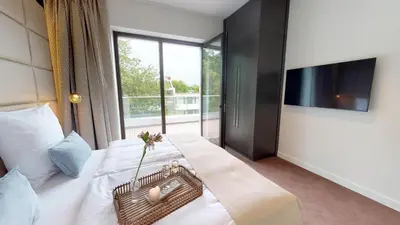 TV/Unterhaltungsangebot in der Unterkunft White Pearl Apartment 4.03