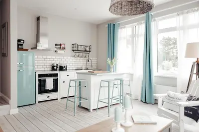 Küche/Küchenzeile in der Unterkunft BeachBude Apartments