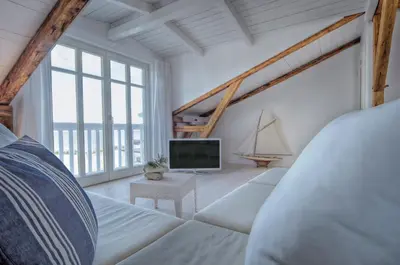 TV/Unterhaltungsangebot in der Unterkunft Meerhaus Niendorf