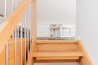 Küche/Küchenzeile in der Unterkunft Ferienwohnung dat Seepeerdje
