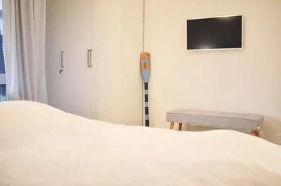 Ein Bett oder Betten in einem Zimmer der Unterkunft Ferienwohnung Kaiserblick